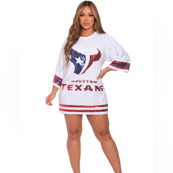 Sale‼️Houston Texans sequin dress. No discount - Picture 12 of 14